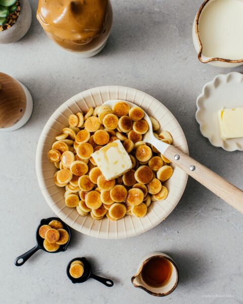 How To Make Mini Pancake Cereal | foodiesanddrink.com