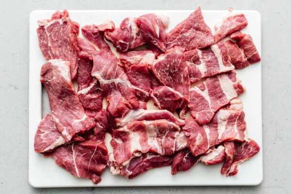 seasoned pork shoulder slices | foodiesanddrink.com