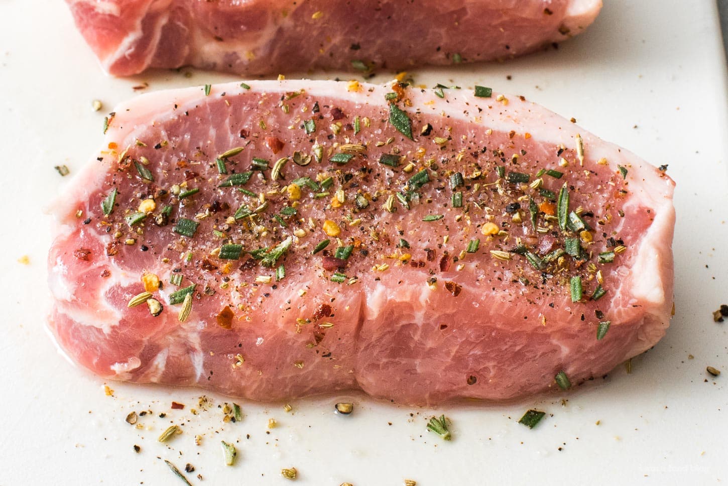 thick center cut pork chops | foodiesanddrink.com