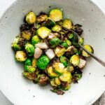 air fryer brussels sprouts | foodiesanddrink.com