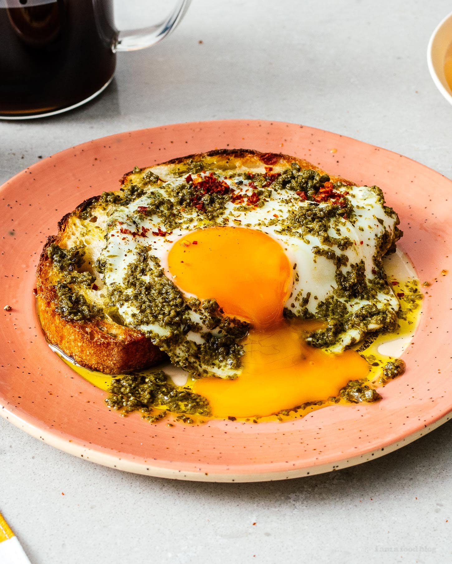 tiktok pesto eggs | foodiesanddrink.com