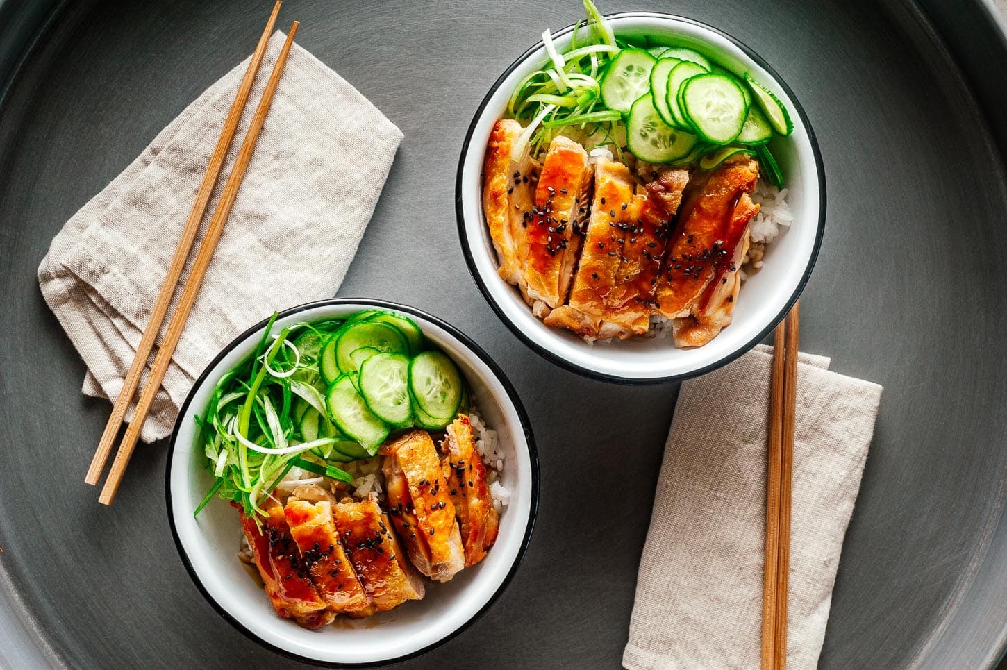 teriyaki chicken bowls | foodiesanddrink.com