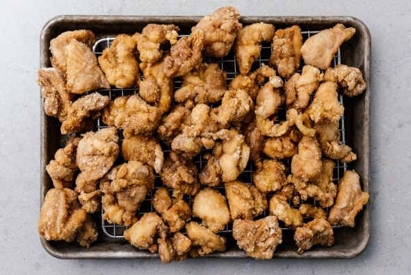 single fried chicken karaage | foodiesanddrink.com