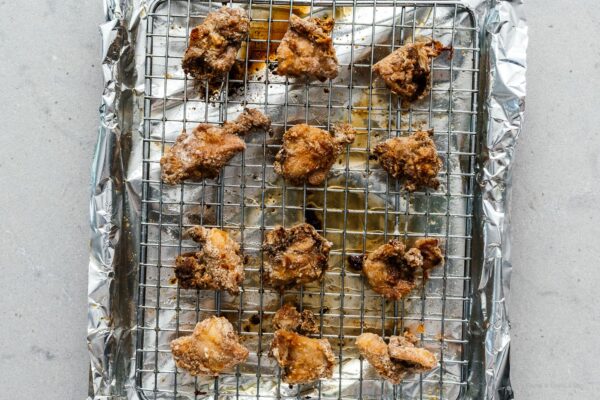 baked taiwanese popcorn chicken | foodiesanddrink.com