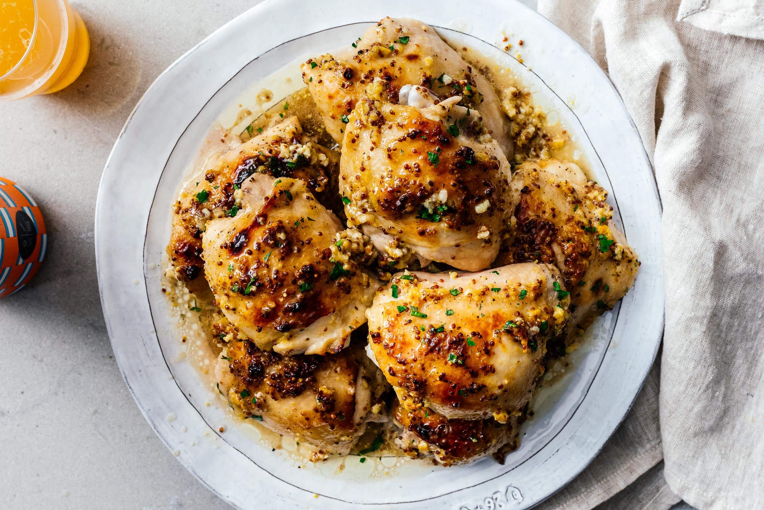 The Juiciest Baked Chicken Thighs | foodiesanddrink.com