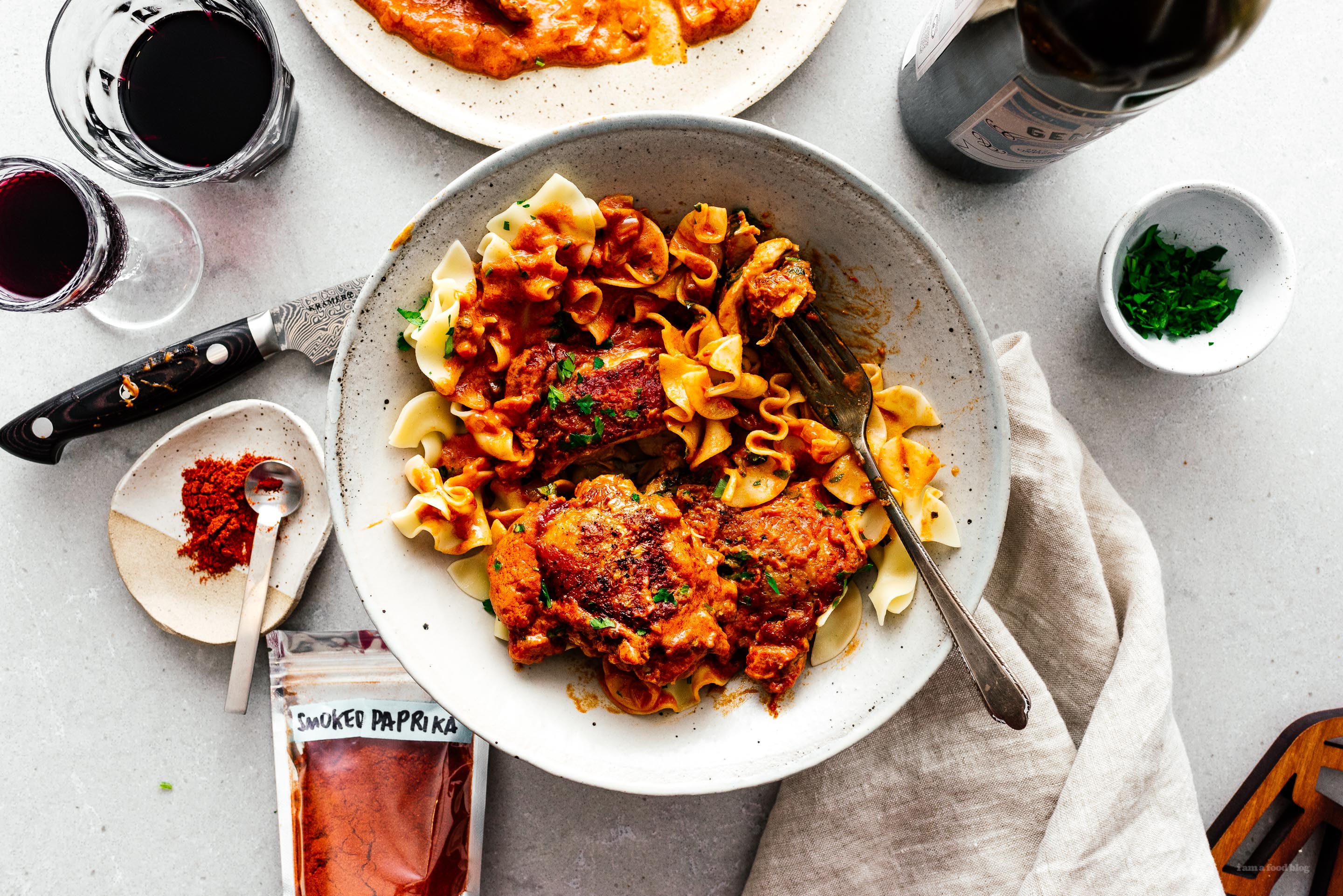 Oven Baked Paprika Chicken Thighs | foodiesanddrink.com