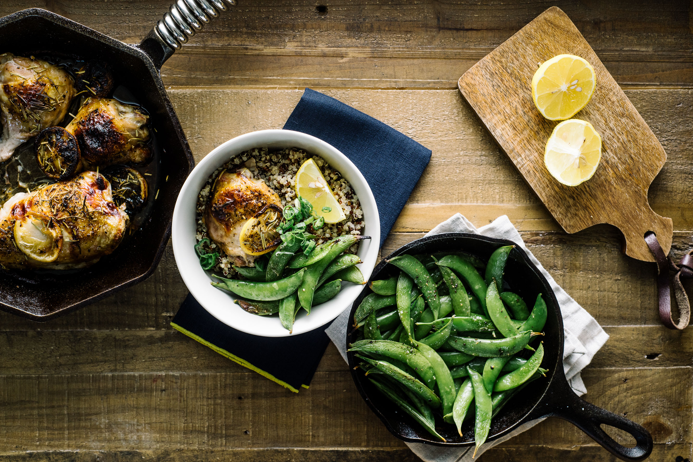 Oven-Roasted Rosemary Chicken Thighs | foodiesanddrink.com