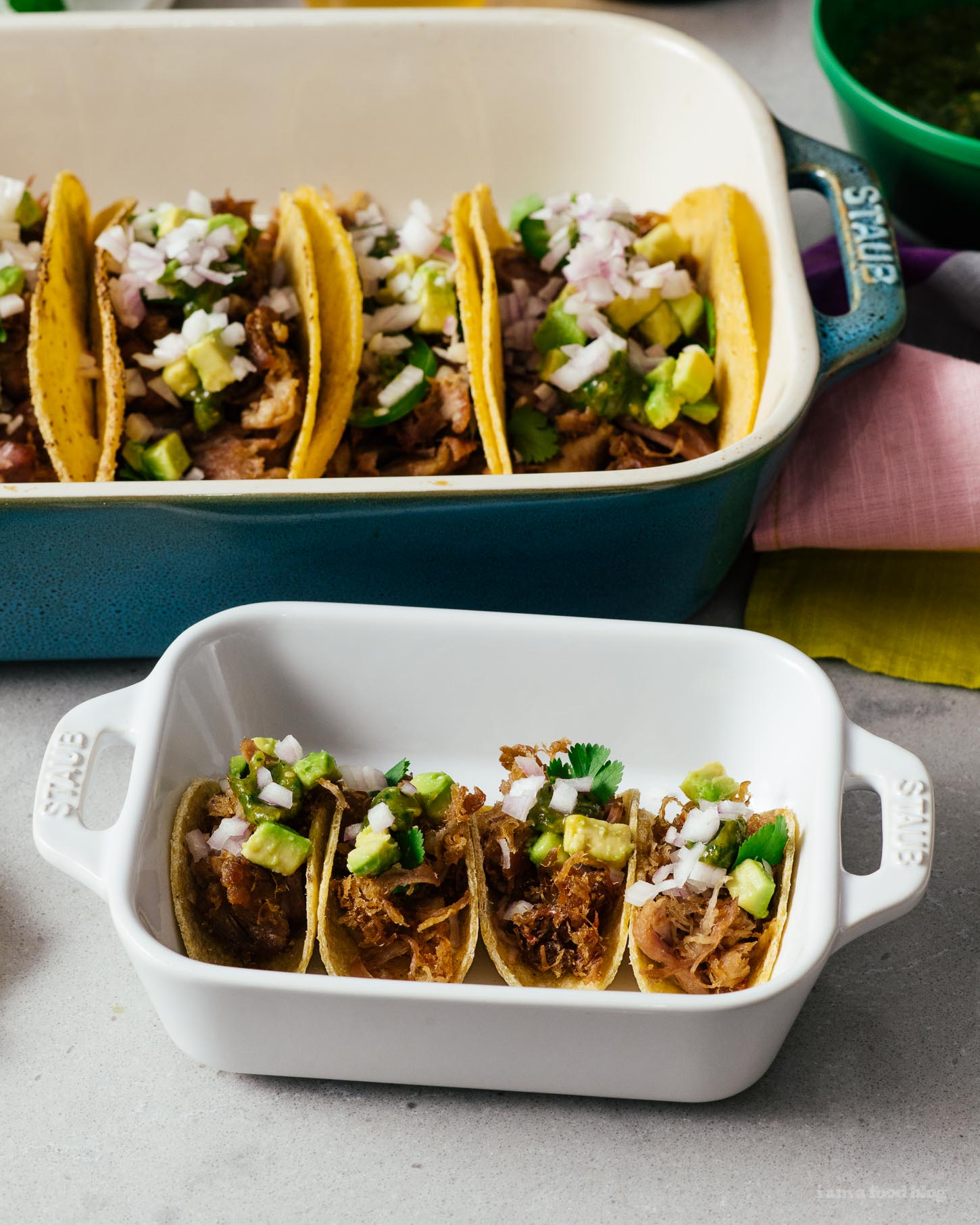 The Ultimate Easy 3 Ingredient Slow Cooker Pork Carnitas | foodiesanddrink.com