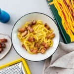 udon carbonara recipe | foodiesanddrink.com